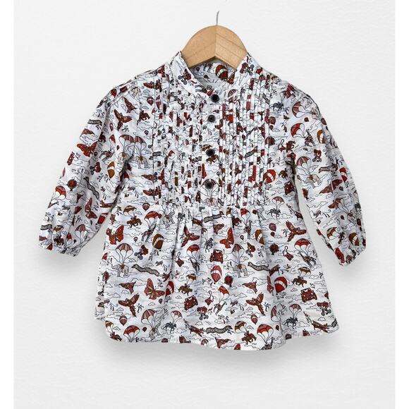 Banana Republic Pintuck Travel Mosaic Dress, 12-18 Months - Picture 1 of 8